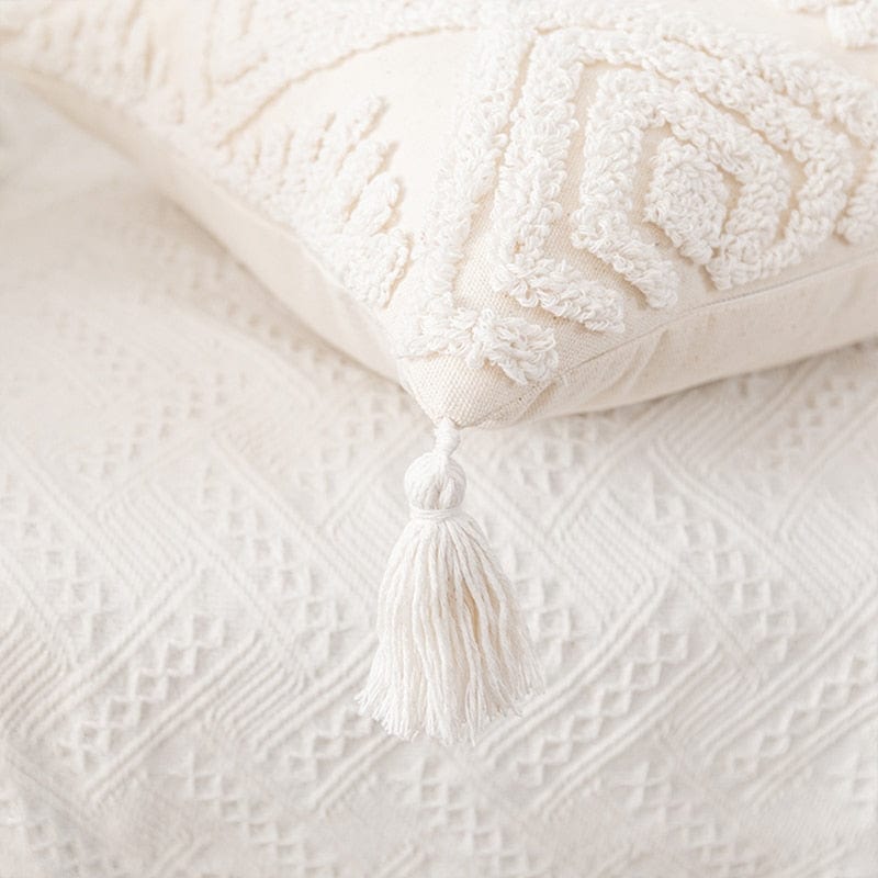 Ivory Tuft Pillow Cover
