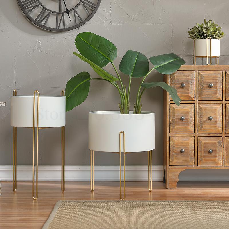 elevate plant pots Elevate Plant Stand Plant Flower Pot with Metal Nordic Holder