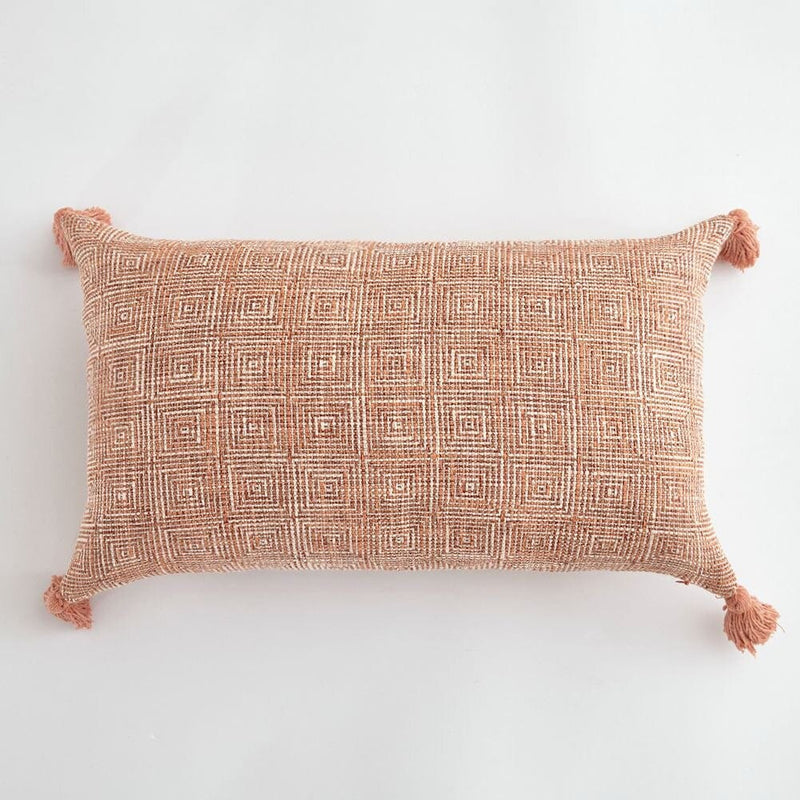 Linen Tassel Pillow Cover