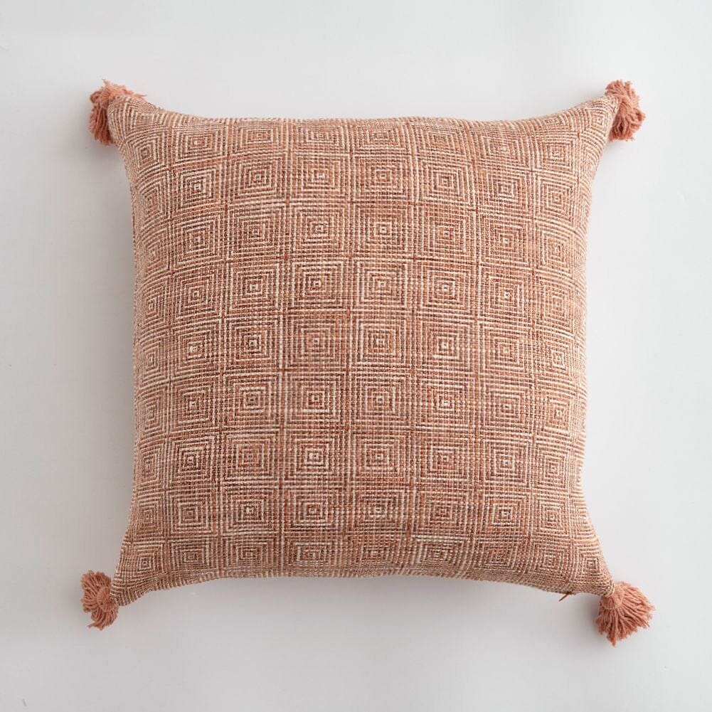 Linen Tassel Pillow Cover