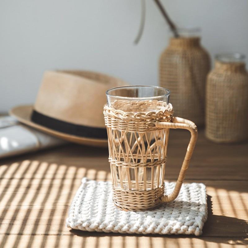 Rattan Glass Holder