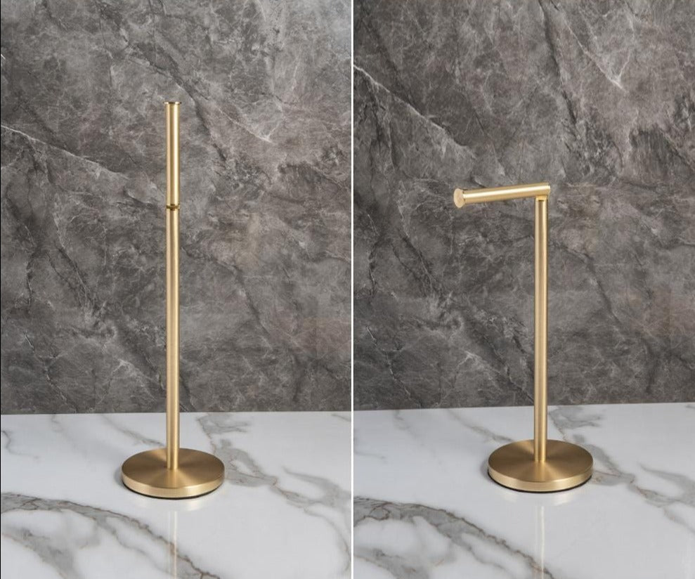 Golden Standing Tissue Holder