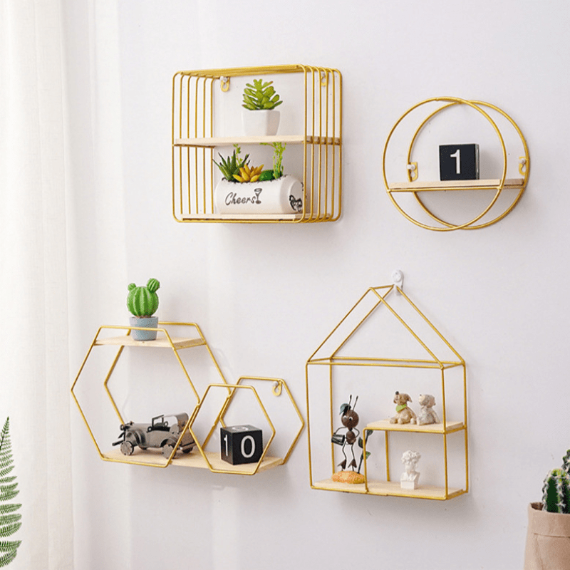 Golden Floating Shelf