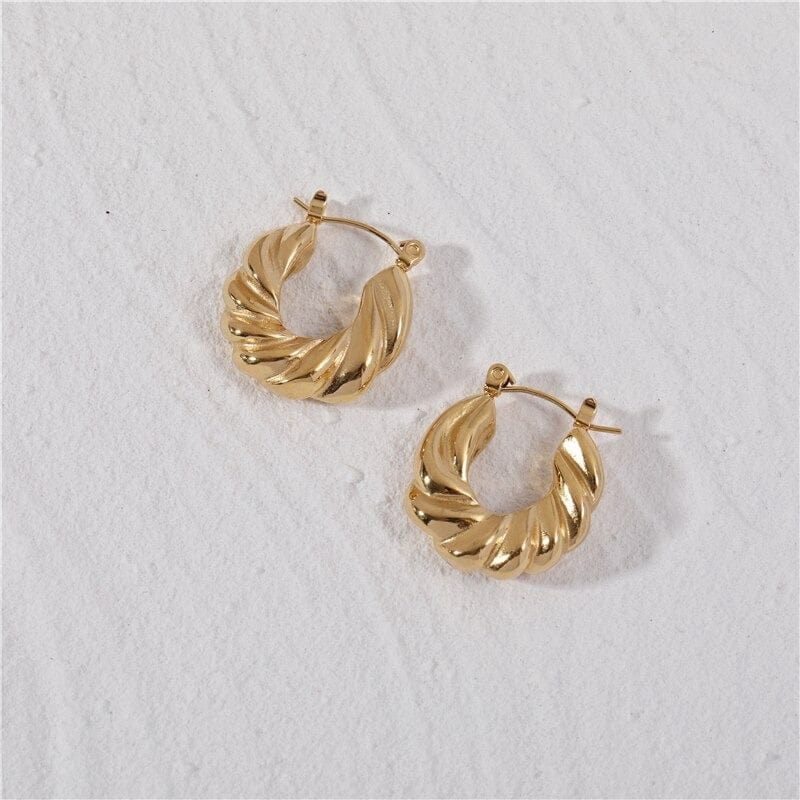 ER HOOP EARRING Gold emma ピアス Emma Hoop Earrings – Still Serenity