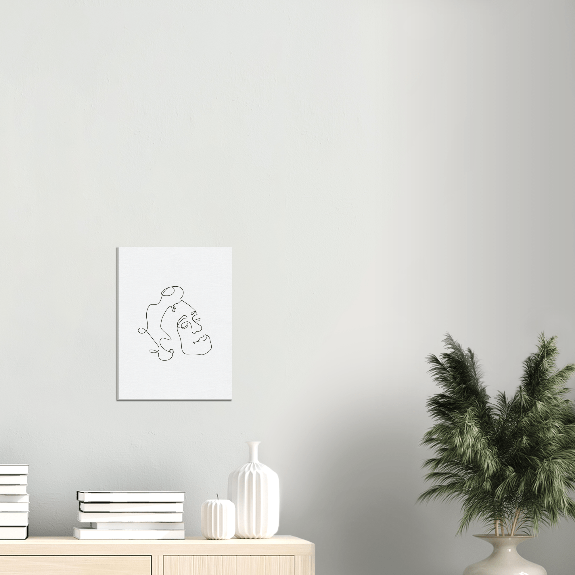 Line Silhouette Canvas