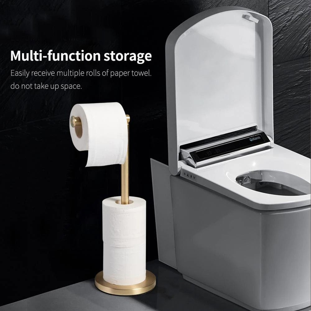 Golden Standing Tissue Holder