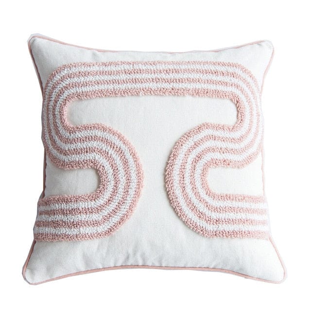 Blush Tuft Pillow Cover
