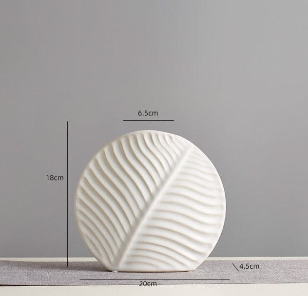 Foliage Round Vase
