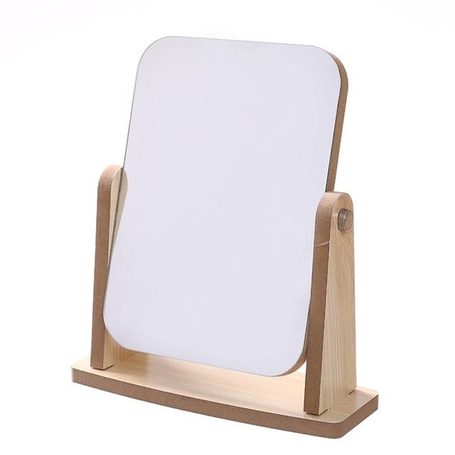 Wood Table Mirror
