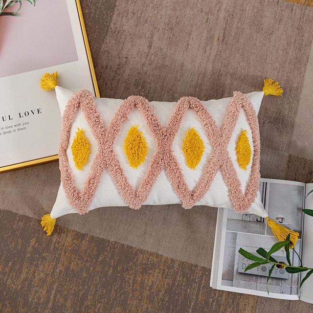 Tassel Tuft Pillow Cover