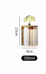 Gingko Sealed Storage Jars