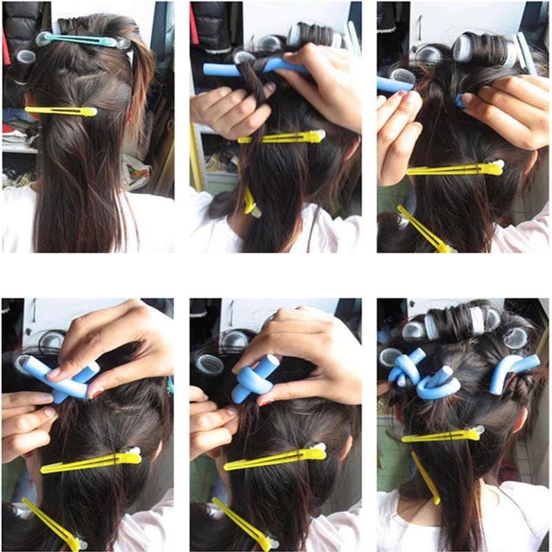 10 Piece Heatless Hair Curler