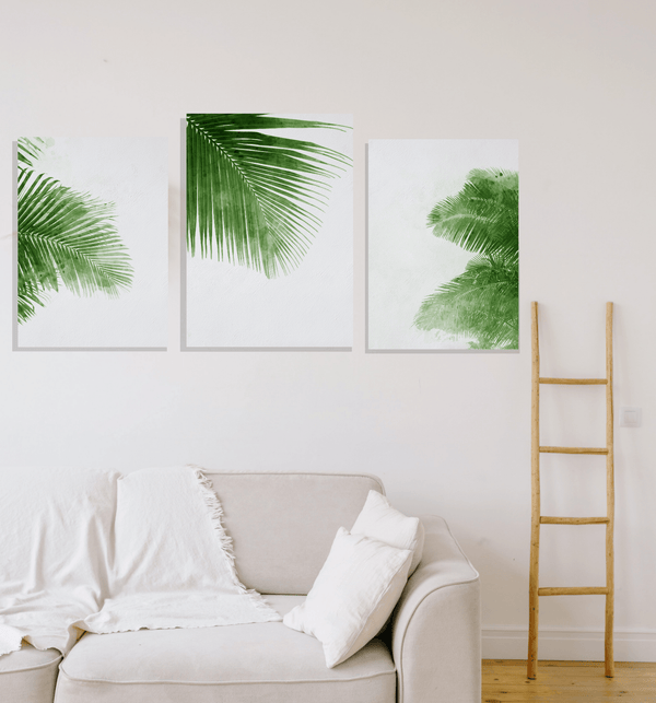 Watercolor Palms Canvas