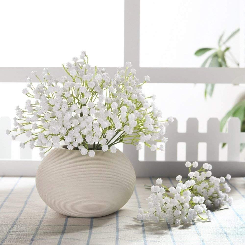Babys Breath Artificial Flowers, Fake White Baby Breath Flowers