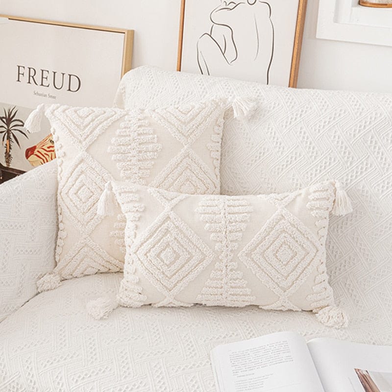 Ivory Tuft Pillow Cover