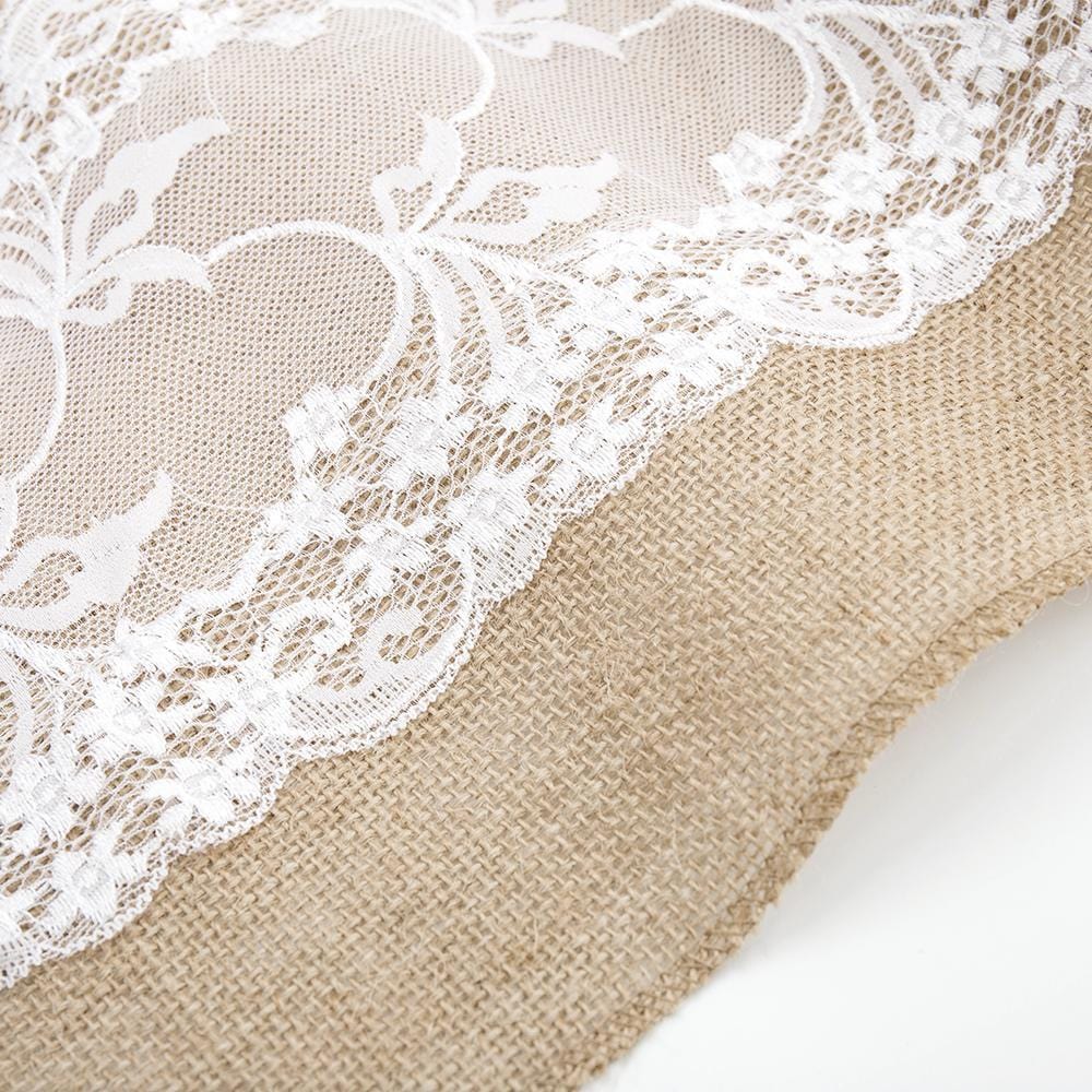 Lace Jute Table Runner