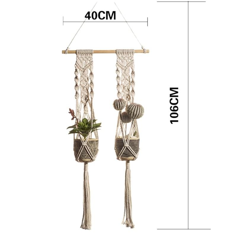 macrame basket plant hanger Macrame Plant Hanger – Still Serenity