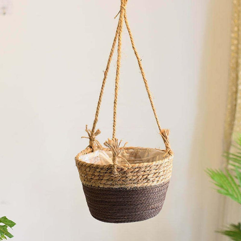 woven hanging baskets for plants Rattan Hanging Basket – Still Serenity