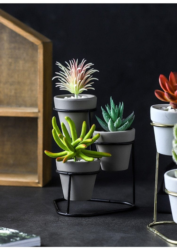succulent stand for sale Trio Plant Stand – Still Serenity