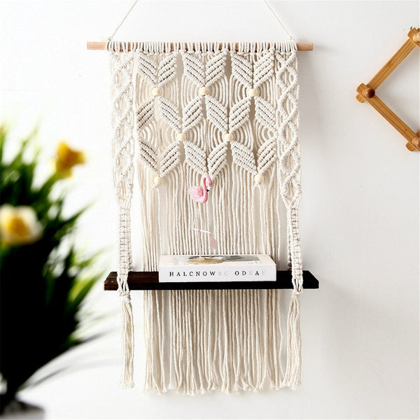 Macrame Tapestry Shelf