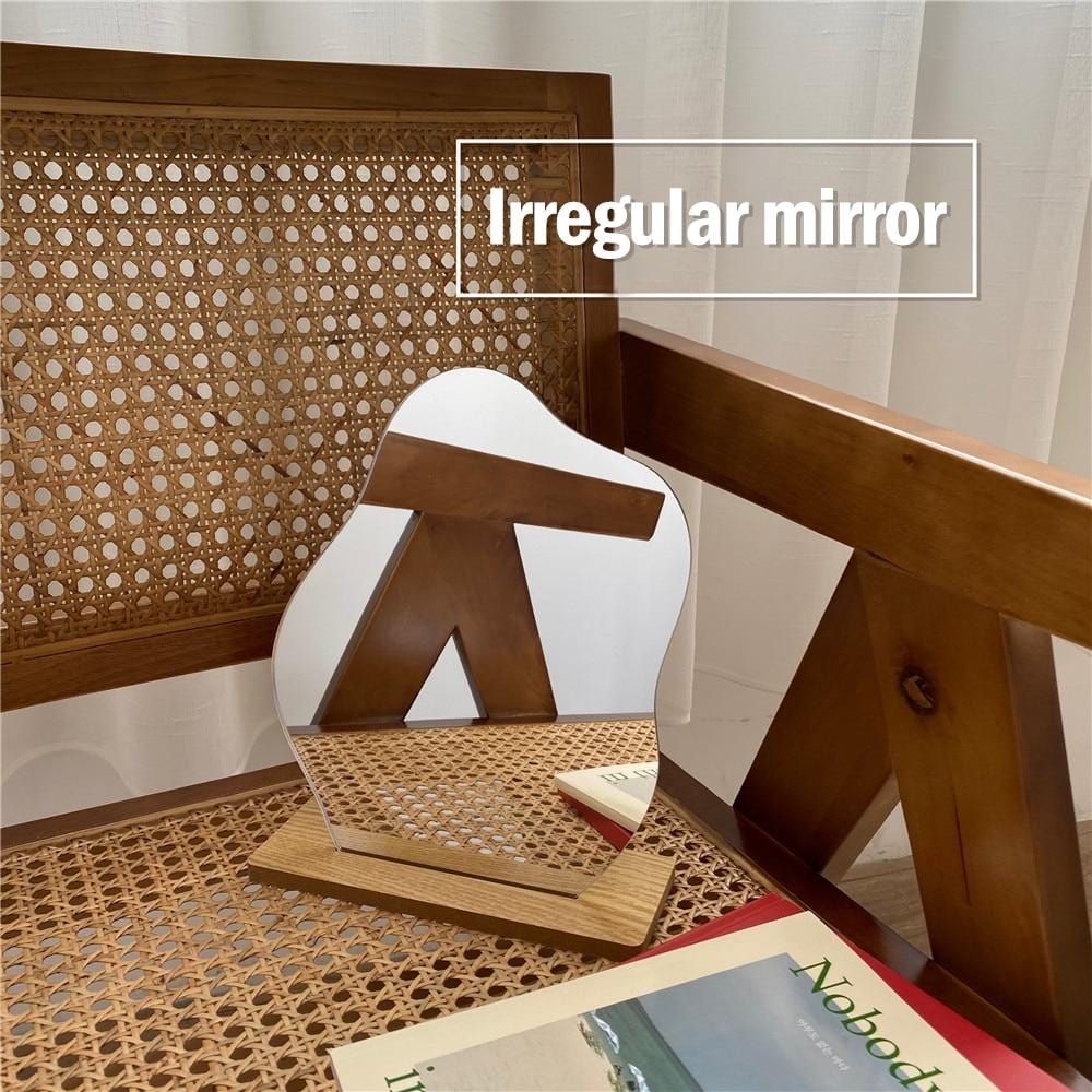 Abstract Wooden Mirror