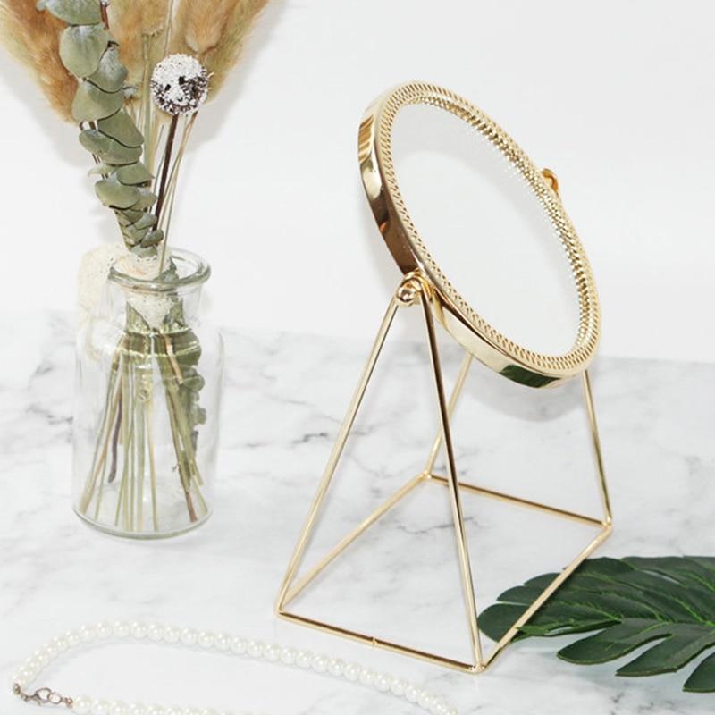 Golden Makeup Mirror