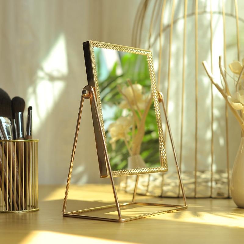 Golden Makeup Mirror