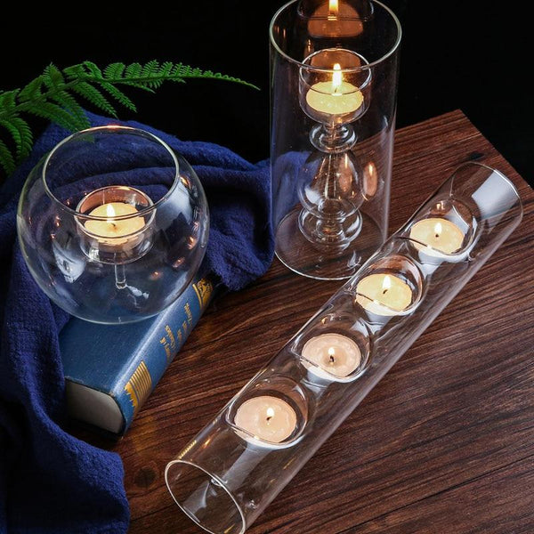 Deluxe Glass Candle Holder