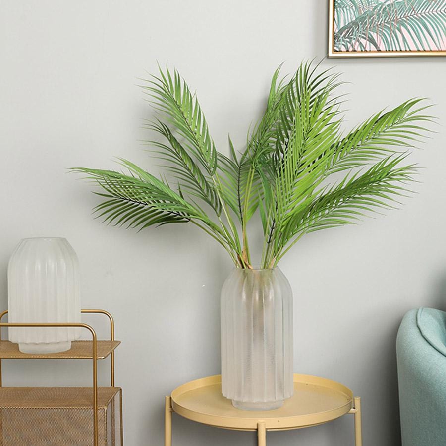 faux green palm plant leaf branch Palm Leaves – Still Serenity