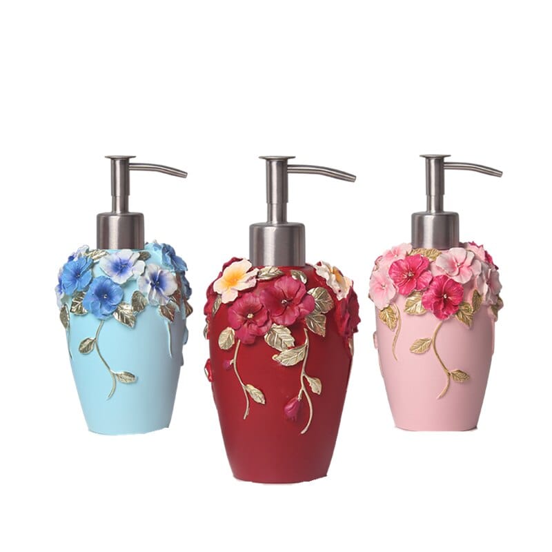 Floral Soap Dispenser