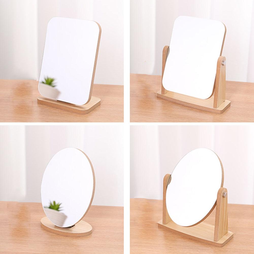 Wood Table Mirror