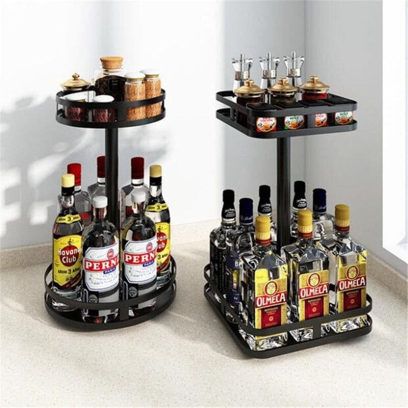 Spice Rack 2 Tier Kitchen Countertop Organizer for Jars Bottles