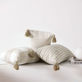 Linen Tassel Pillow Cover