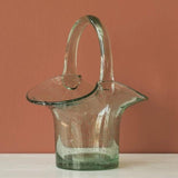 Glass Basket Vase