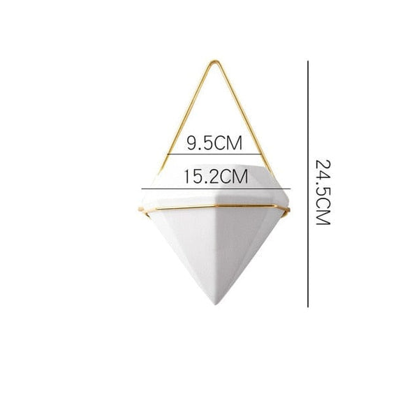 triangle shaped plant pots Hanging Triangle Pot – Still Serenity