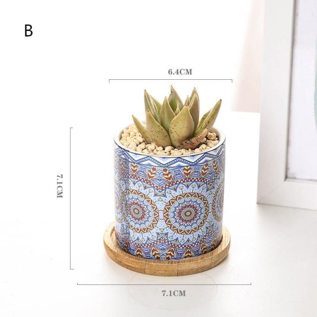 mandala plant pot Mandala Succulent Planter – Still Serenity